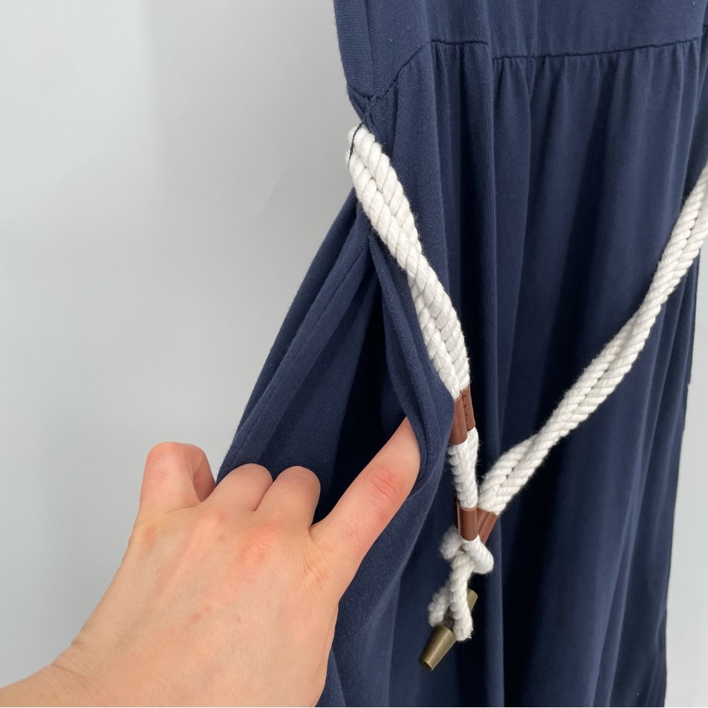 Ralph Lauren Navy and White Nautical Midi Dress - Picture 6 of 11